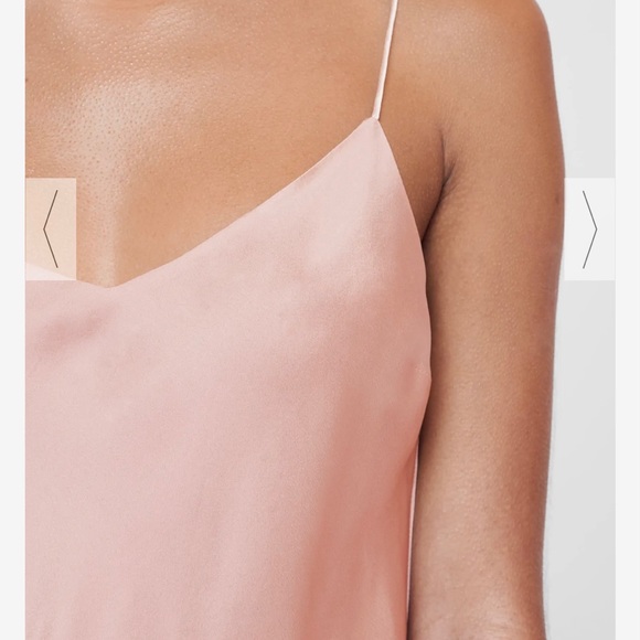 Asceno silk camisole and sleep short set in blush pink NEW - Picture 3 of 4